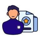 27 - Profile, Star, Document, CV, Resume